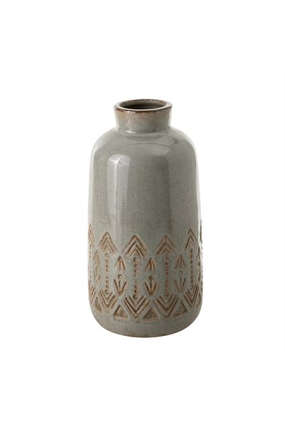 Mudo Home Ashen Ceramic Vase 16X31 cm