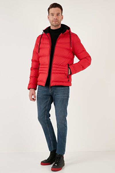 Buratti Hooded Zippered Pocket Slim Fit Coat Men's COAT 6490001