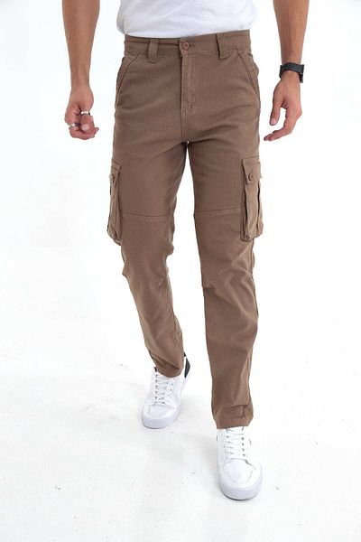 FRANKNESS JNS New Season Gabardine Cargo Pants - Άνετη εφαρμογή και Lycra με τσέπες