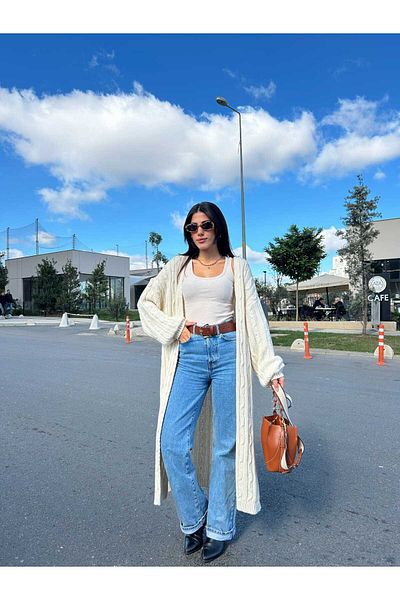 Puella Women's Braided Long Cardigan