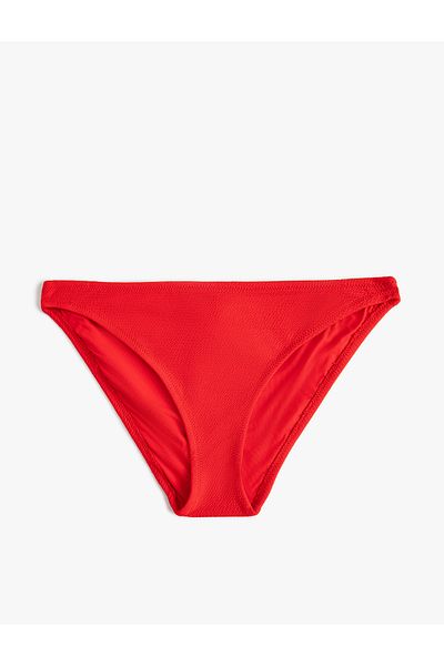 Koton Strukturierte Bikinihose mit normaler Taille