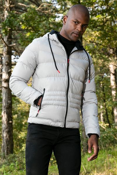 Buratti Ανδρικό παλτό Slim Fit με κουκούλα και τσέπες με φερμουάρ 6490001