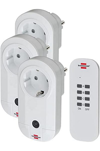 STOREMAX Lvnshop Comfort Line 3 Single Sockets with Remote Control Lv 224120
