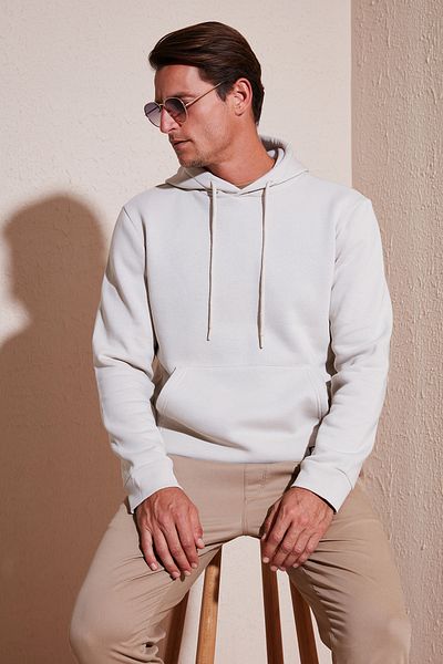 Buratti Ανδρικός ιδρώτας - Slim Fit, με κουκούλα, τσέπη καγκουρό, γούνινο εσωτερικό, μαλακό ράστερ 5905281
