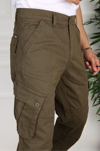 FRANKNESS JNS New Season Gabardine Cargo Pants - Άνετη εφαρμογή και Lycra με τσέπες