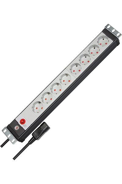 STOREMAX Svticaret Premium-Line 8 Li Current Protected Power Strip with Iec Connector Mhm 1053513