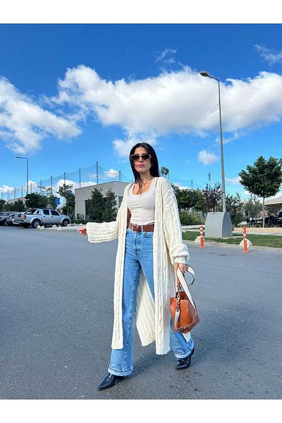 Puella Women's Braided Long Cardigan