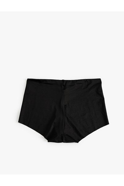 Koton Hotpants-Boxershorts mit extra hoher Taille, lasergeschnittener Mikrogewebe