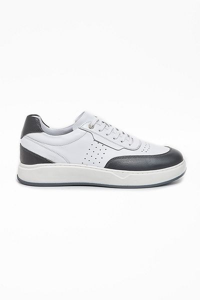 İmza White Genuine Leather Antique Lace-up Casual Shoes1033240155