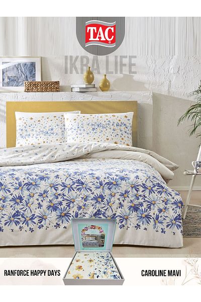 Taç Costum dublu Caroline Blue V1 Ranforce 200x220 | 8682475124188