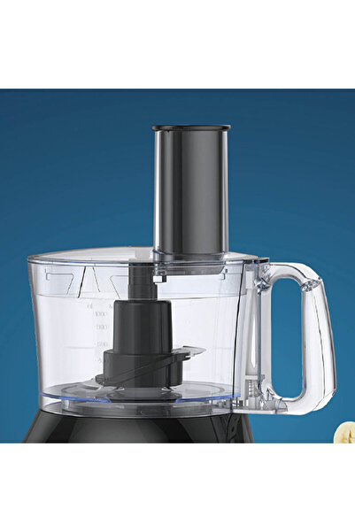 DOTS Multi-Functional Food Processor with Various Chopping Blades - 1 Liter - 550 Watt - Black