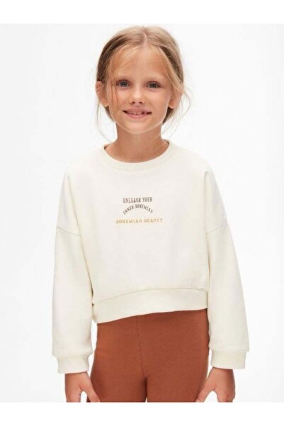 Zekids Hanorac boem din bumbac cu două fire pentru fete