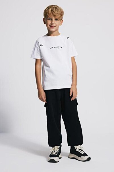 BABOKAH (Dječački) Vezena Teški dres Oversize kroj Pristaje T-shirt