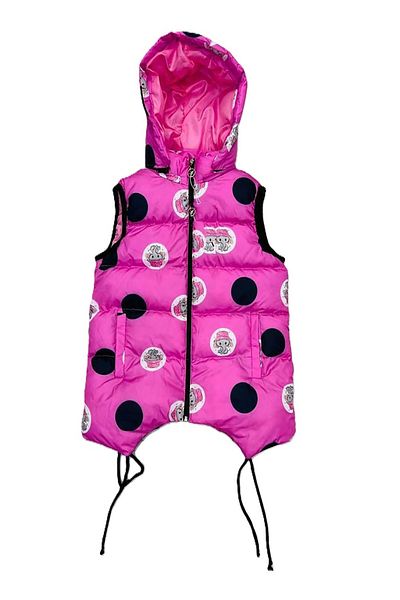 My Kids Wear Hooded Zippered Girl's Vest
