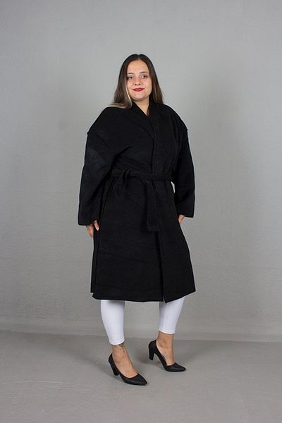 Truva XXL Large Size Women's Clothing Oversize Cashmere Coat