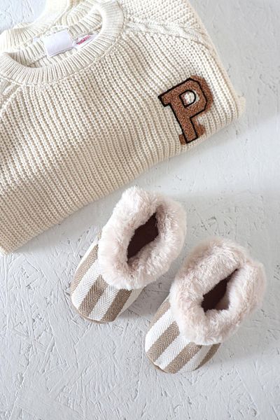 Monila New Season Unisex Children's Slippers - Faux Fur Home Boots