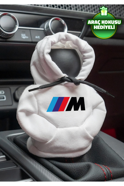 Freeyez BMW M Power Beyaz Vites Hoodie Araç Vites Kıyafeti Vites Poları Oto A...