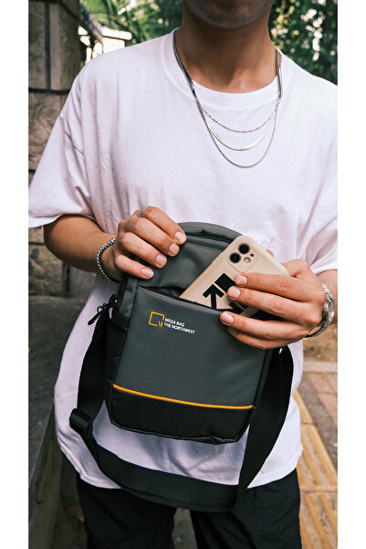 MEGA BAG Men's Shoulder Strap Portfolio - M 1020, Handbag