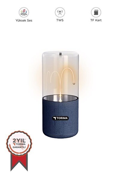 Torima Bluetooth Hoparlör Manyetik Işıklı TWS 5.3 Speaker D40 Lacivert