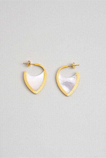 So CHIC... Petra Işıtısı 18 Ayar Sarı Altın Kaplama Gümüş Küpe