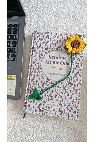 DelinaFrida Takı Hediye Plain Knitted Sunflower Brace, Hand Knitted, Friend Gift Ideas