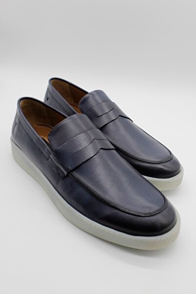 İmza Темно-синій 100% шкіра замша без шнурків повсякденне взуття 1033240166