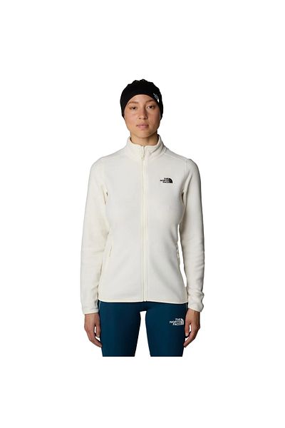 THE NORTH FACE 100 جلاسير صوف نسائي أبيض للأماكن الخارجية Nf0a855o4hp1