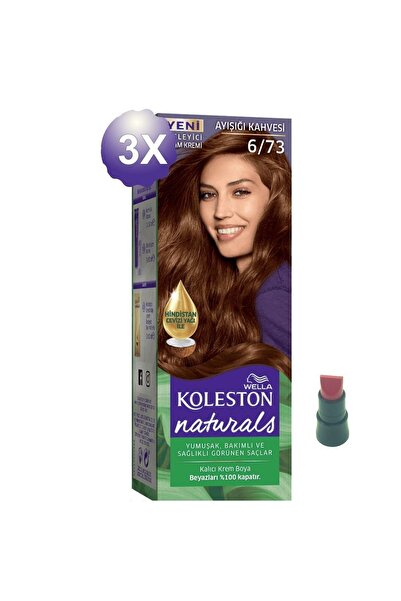 Wella Koleston Saç Boyası Naturals 6/73 Ayışığı Kahvesi X 3 Adet