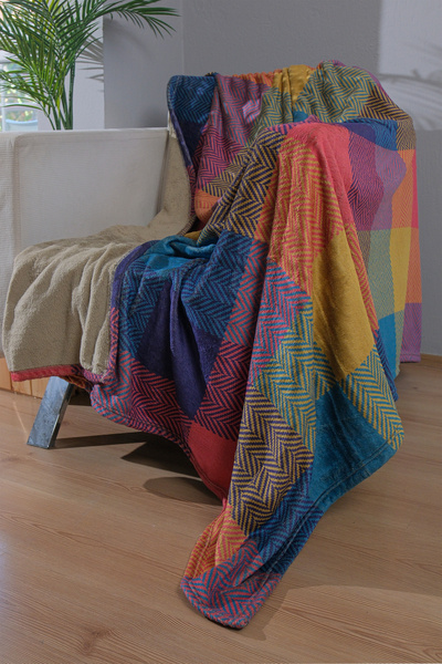 Dotamess Welsoft Double Color Tv Blanket - Printed, 130X170