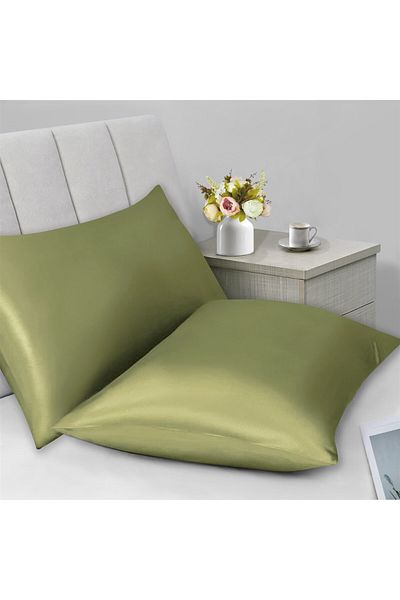 Evim Organic Cotton Satin Green 2-Piece Pillowcase 50X70 cm