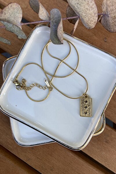 My Joyas Design قلادة من الحجر الأسود الصلب ثلاثية الشمس 46 سم