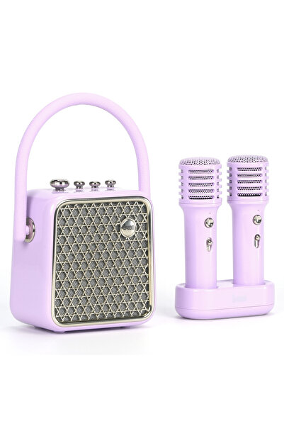 DIVOOM SongBird-SE Lila Çift Mikrofonlu 18W Bluetooth Hoparlör