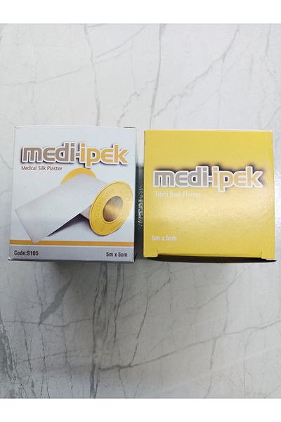 Mediipek Medi-Silk Medical Silk Flaster 5Cmx5M Roll X2 Pcs