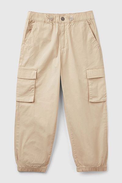 Benetton Beige Boy Cargo Pants