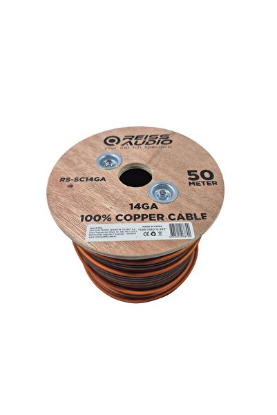 Reiss Bakır Amfi Hoparlör Kablosu 14GA – %100 Bakır – Reiss Audio 14GA Anfi Bass Kablosu – 5 Metre