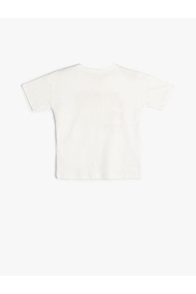 Koton Sleeve Bicycle T-Shirt - Shark Printed Cotton