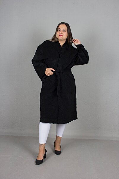Truva XXL Large Size Women's Clothing Oversize Cashmere Coat