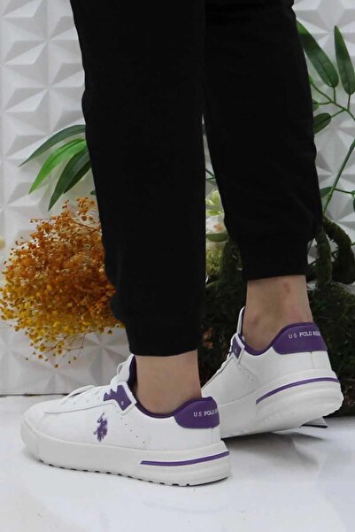 U.S. Polo Assn. U.S. Polo Assn. 4W MANGO WMN 4PR Kadın  Kırık Beyaz Sneaker
