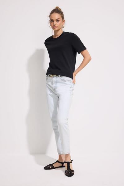 BABOKAH Premium Pamuk Basic Tshirt Kadın
