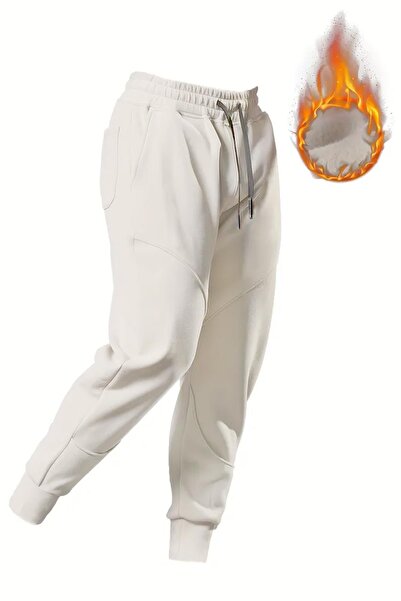 GHASSY CO. Ghassy Co. Run Sporcu Günlük İçi Şardonlu Üç İplik Spor Eşofman Altı