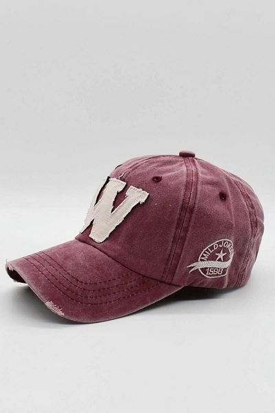 Külah Baseball Cap Vintage Men's Hat Vintage Cap - Claret Red