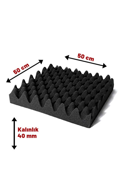 Erginler Ticaret Ses Yalıtımı  Akustik Yanmaz yumurta Sünger (40 mm 50x50)
