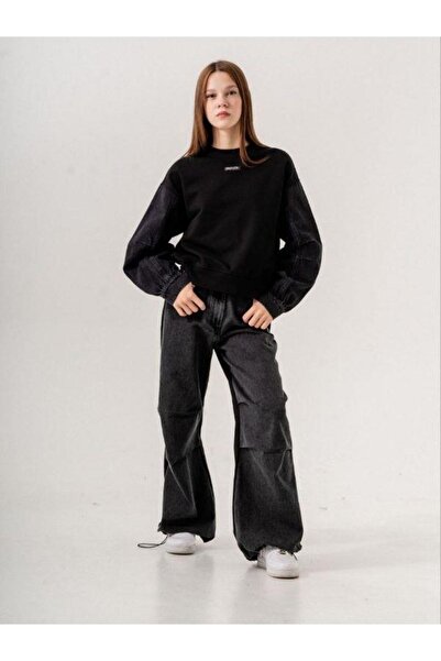 Zekids Детска сезонна дънкова блуза с 3 нишки