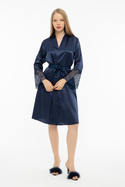 GIONA Розкішний шовковий атласний пеньюар з 5 частин