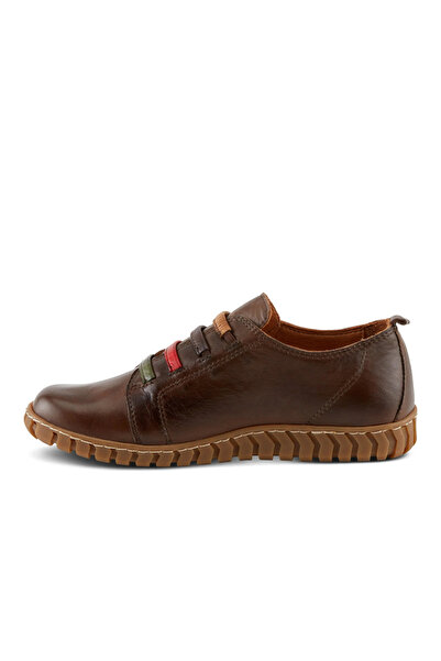 İNZE AYAKKABI Genuine Leather Brown Casual Shoes Model Name: Zemrut
