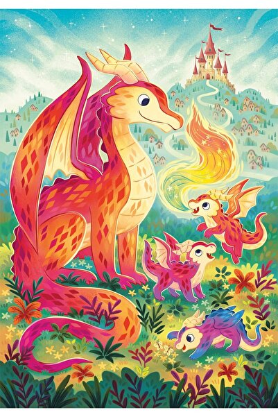 Clementoni Puzzle Clementoni Puzzle Familia Dragonilor 60 Piese 26600