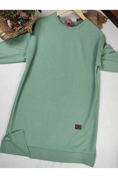 ALMİNA Two Yarn Cotton Combed Tesetures Tunic Sweatshirt