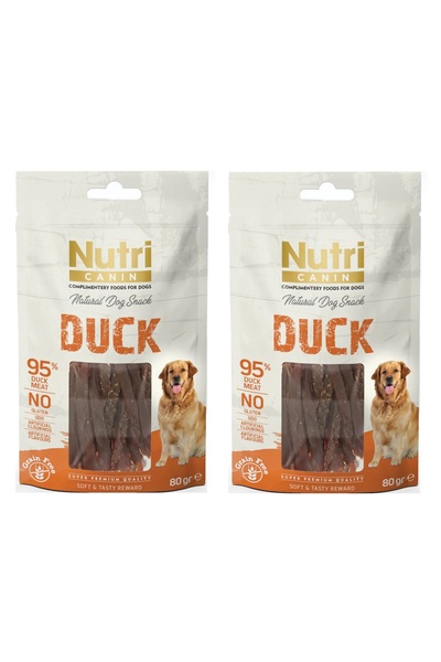 Nutri Canin Ördekli Fileto Tahılsız Köpek Ödülü 80 Gr. X 2 Adet