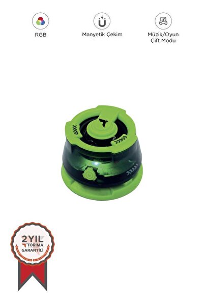 Torima D39 Yeşil Manyetik RGB Işıklı 5.3 Telefon Tutucu Mini Bluetooth Hoparlör Speaker