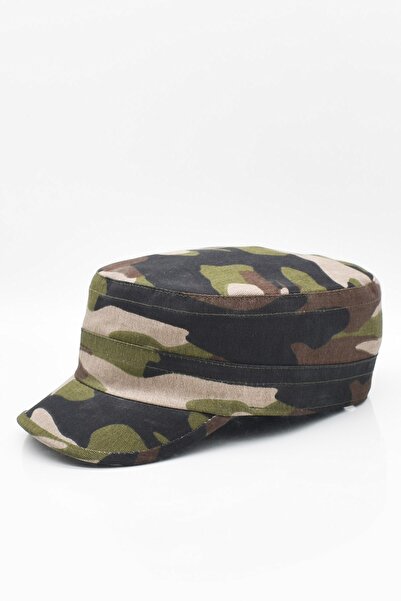 Külah Yazlık Erkek Şapka Kamuflaj Desen Kastro Kep